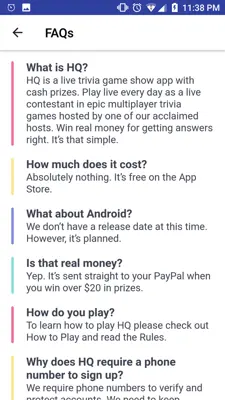 HQ Trivia android App screenshot 5